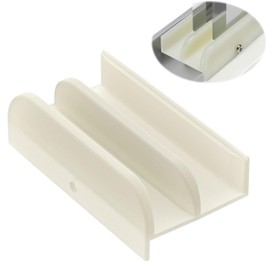 M6219 Sliding Shower Door Bottom Guide for Sliding(top Hung) Shower Door(tub Enclosure) Systems, Glass Shower Door Track Guide, Shower Door Replacement Parts,1/2" Wide Channels,Plastic Construction