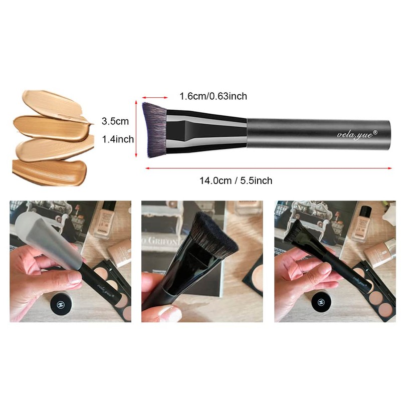 Vela.Yue Cosmetic Brush Curved Sculpting Brush Precision Foundation Brush Contour