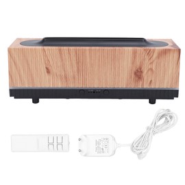 Flame Aroma Diffuser 200ml Woodgrain Model Nano Atomized Humidification Flame Effect Humidifier for Bedroom EU Plug 100‑240V