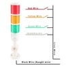 LED Signal Tower Light 3 Tier Red Yellow Green IP54