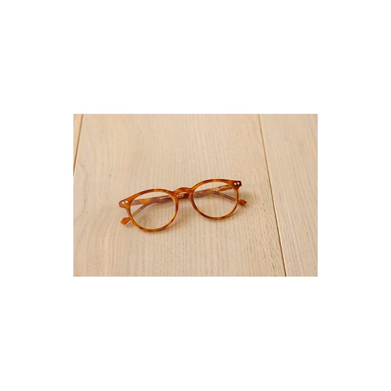 Peepers by PeeperSpecs Brain Trust Round Reading Glasses, Honey Tortoise,