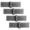 heneng 4 Pcs Weld-On Steel Butt Hinge, 7-1/2" x 1-7/8",