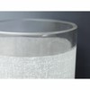 Eidonta 4 Pack White Linen Frosted Glass Lamp Shade Covers,