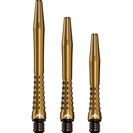 Mission Atom13 Anodised Metal Gripped Gold Dart Shafts Medium