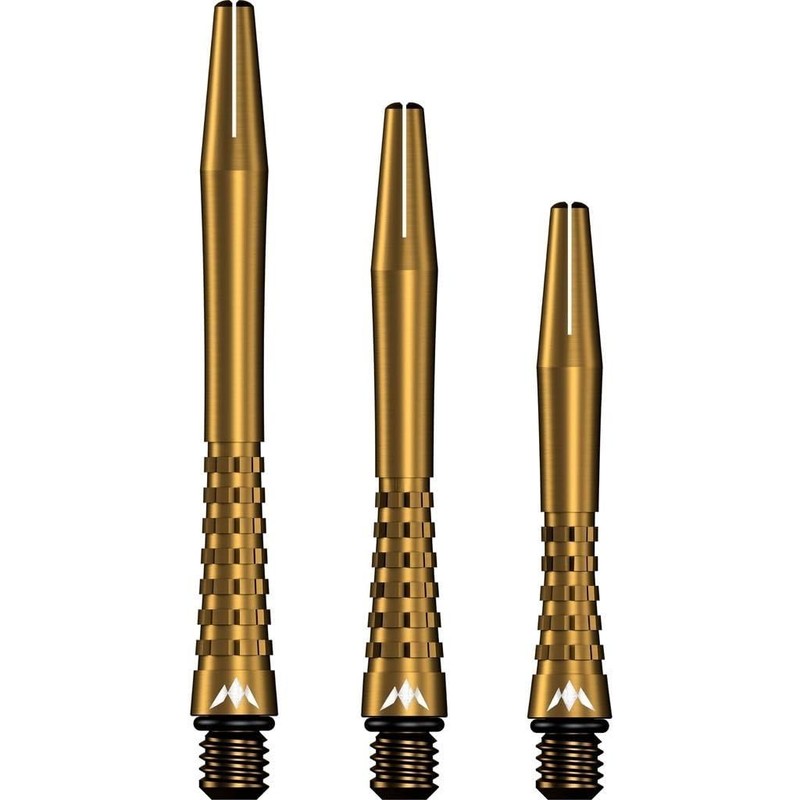 Mission Atom13 Anodised Metal Gripped Gold Dart Shafts Medium