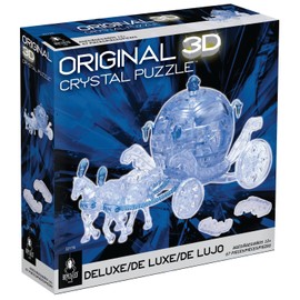 BePuzzled Blue Royal Carriage Deluxe Original 3D Crystal Puzzle, Perfect for Puzzlers Ages 12 and Up, Challenging to Complete and Beautiful to Display, Collect Them All