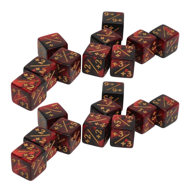 20PCS 6 Sided Dice Set for Kids 16MM Plastic Educational