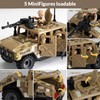 Yanscian Military Vehicle Building Blocks Sets with 7 Minifigures Army