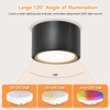GeyouLux LED surface-mounted spotlight, black, diameter 95 x 55 mm,