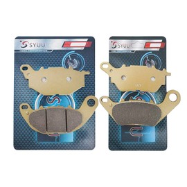 S SYUU - Pastillas de freno semimetálicas para motocicleta compatibles con Yamaha YZF-R3 YZFR3 YZF R3 321cc 2015 2016 2017 2018 MTN320 MTN 320 2015-2018 MT-03 MT03 2016 de alto rendimiento resistente