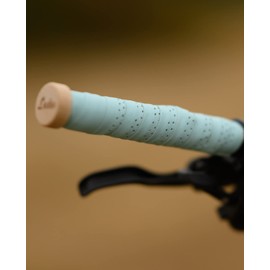 Gusti Genuine Leather Handlebar Tape Bicycle – Fausto C. 80 cm Grip Tape Handle Bar Tape Bicycle Accessories Road Bike with Cork Leather Strap Handlebar Light Green