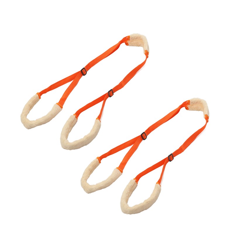 2Pcs Dog Back Legs Support Harness Soft Coral Velvet Adjustable