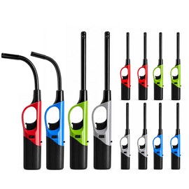 12PCS Butane Lighter Refillable Canle Lighter for Grill Candle(No Butane)