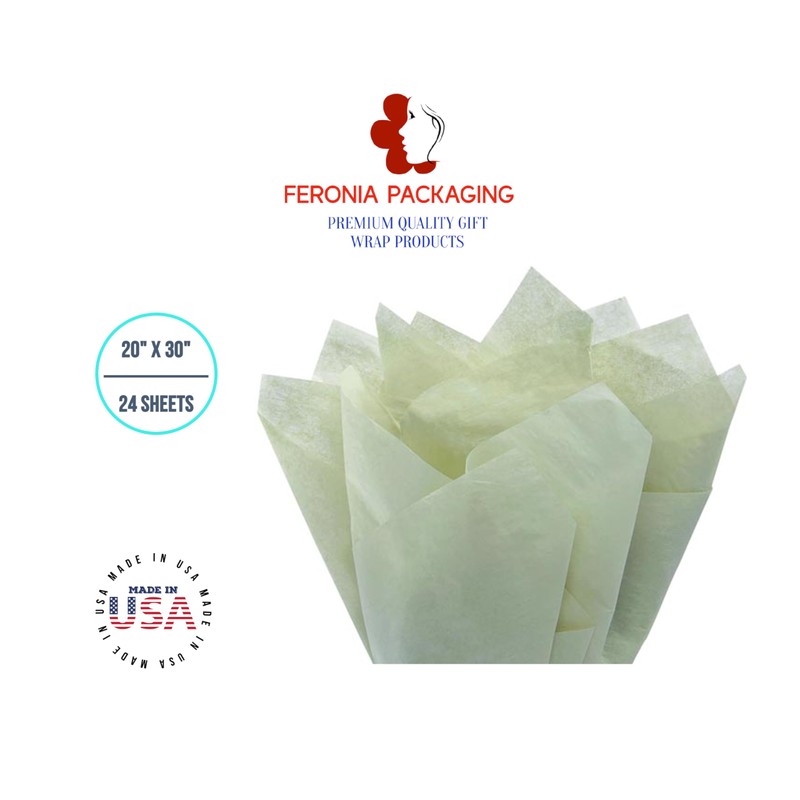 Gift Wrapping Tissue Paper 20x30 24 Pack by Feronia Packaging