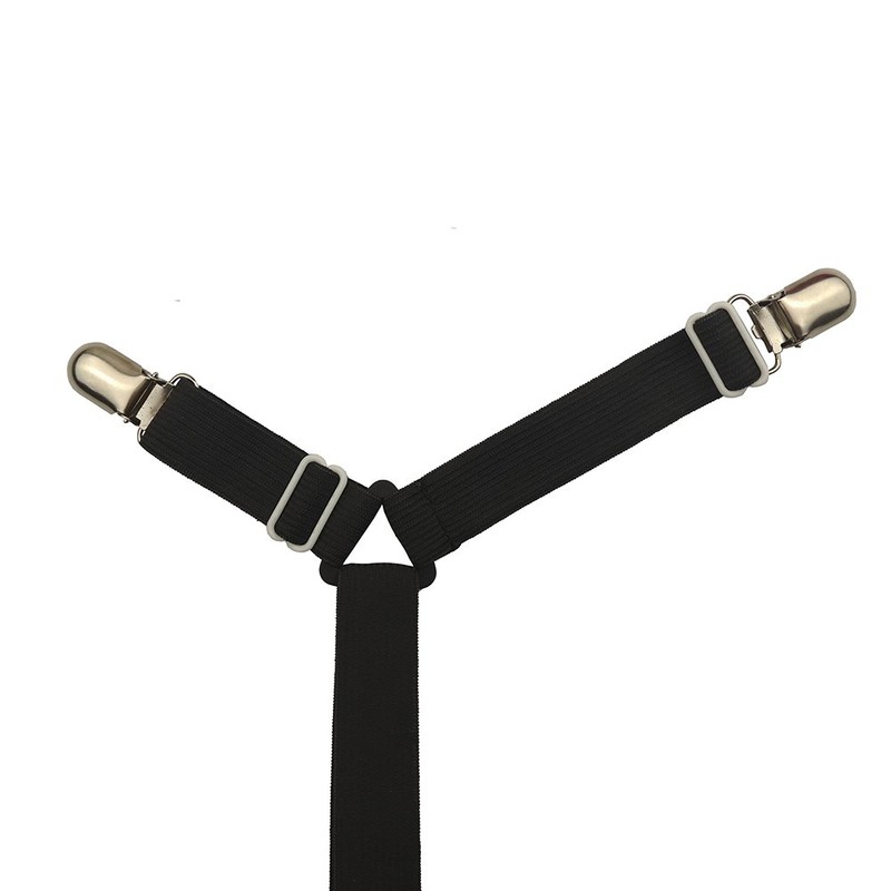 Acoser Sheet Straps,Long Adjustable Bed Sheet Clip,6 Sides Triangle, Fit