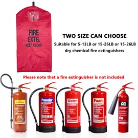 Fire Extinguisher Cover, Heavy Duty Fire Sa-fety Protective Sleeve from scuffs & scratches Accessories,17"Wx22"L, 5 Pcs (5-13LB)