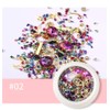 6 Case Mixed Rhinestone Set, Prion, Colorful Parts, Aurora Nail