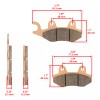 Caltric Front Right & Left Brake Pads For Kawasaki Mule