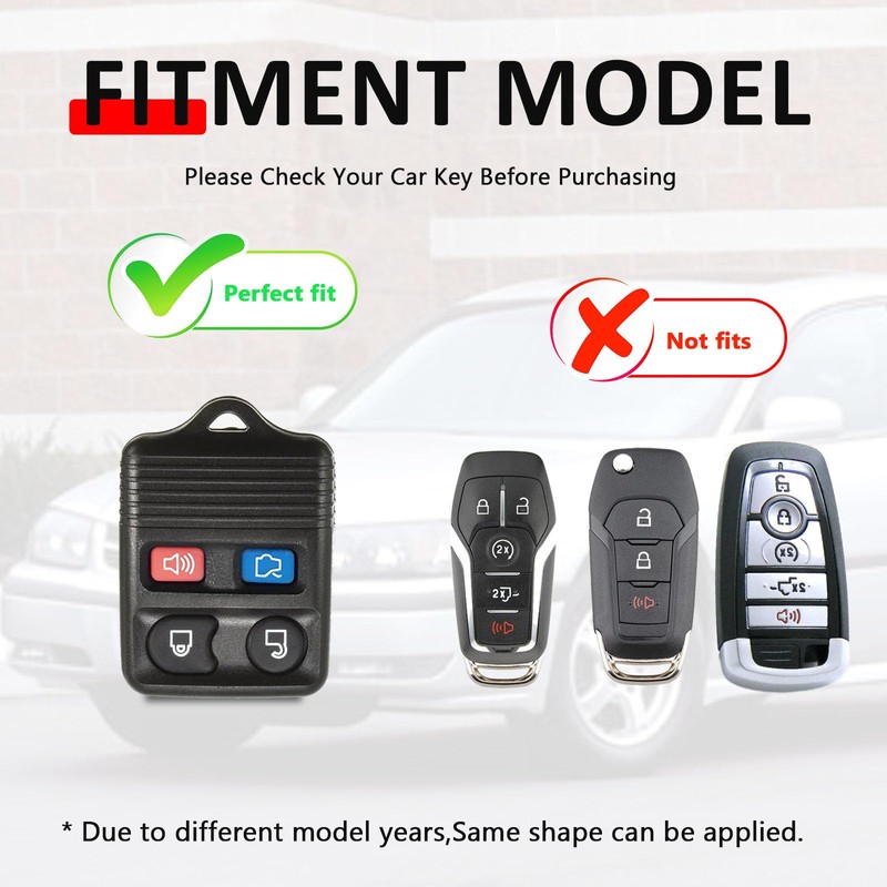 POSAID Key Fob Cover for Ford Mustang Focus Explorer Edge