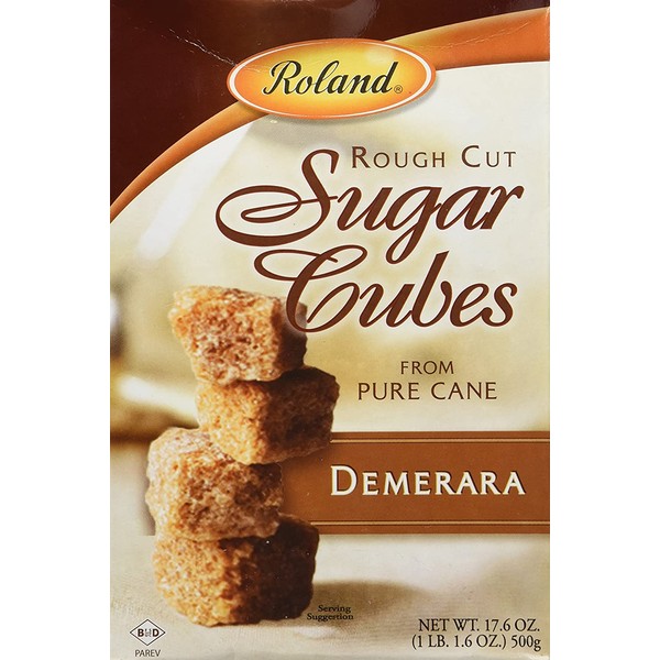 Roland Rough Cut Demerara Sugar Cubes - 17.6 oz