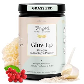 Winged Wellness- “Polvo de Colágeno Resplandor Alado | Mejor Cabello, Piel, Uñas para Mujeres | Péptidos de Colágeno Alimentados con Hierba w