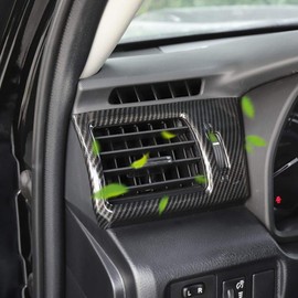 Voodonala for 4runner Center Console Air Conditioner Outlet Vent Trim fit Toyota 4runner SUV 2010-2019(Carbon Fiber Grain)