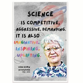 Science Is Competitive Vera Rubin Quote Classroom Poster - Science Class Poster - 12 x 18 Inch - Classroom Decor - Classroom Must Haves - Back To School Decor - CPS0723
