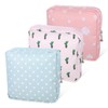 LXUEJIE 3 Pcs Sanitary Napkin Storage Bag, Portable Period Bags