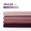 MIULEE Set of 4 Velvet Cushion Covers Soft Decorative Square
