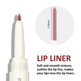 Boobeen Double Ended Lipstick Contour Pencil Make-Up Velvet Lip Gloss Creamy Lipstick Matte Durable