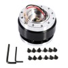CENPEK Universal 6 Hole Bolt Ball Steering Wheel Black Release