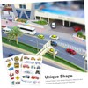 HAPINARY 1 Set Road Traffic Sign Stickers Decorative Paper Stickers