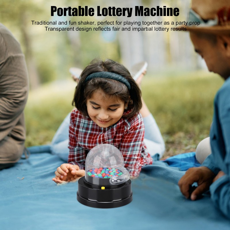 Electric Shake Lucky Ball Machine Mini Lottery Machine Portable Fortunate