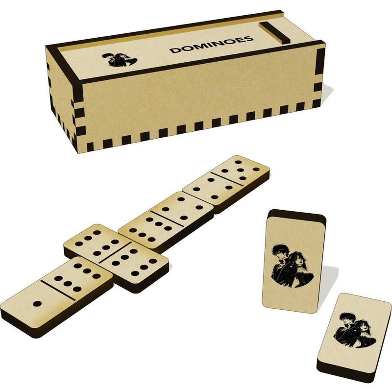 Azeeda 'Goth Couple' Domino Set & Box (DM00048118)