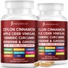Ceylon Cinnamon, Turmeric, ACV, Ginseng, Aloe Vera, Berberine Plus Banaba,