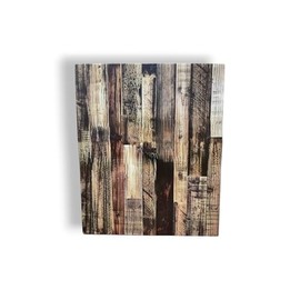 HEIRLOUM Resin Wood Look Table Top - Rustic, Outdoor All-Season Rustic Restaurant Table, Reclaimed (24" x 24")