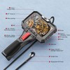 TOPDC Two-Way Articulating Borescope Camera with Light, Industrial Endoscope with