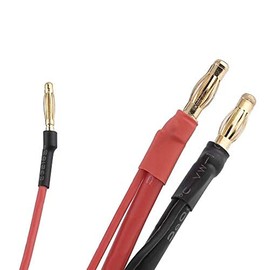 Yiqigou XT60 Female Connector to 4 mm Bullet Banana Connector Adapter Cable with 2S JST-XH Balance Plug Pack of 2, yellow