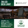 GKOLED Low Voltage LED Wedge Deck Rail Light, Landscape Railing