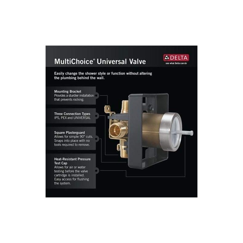 Delta Faucet R10000-UNWS MultiChoice Universal Tub and Shower Valve Body