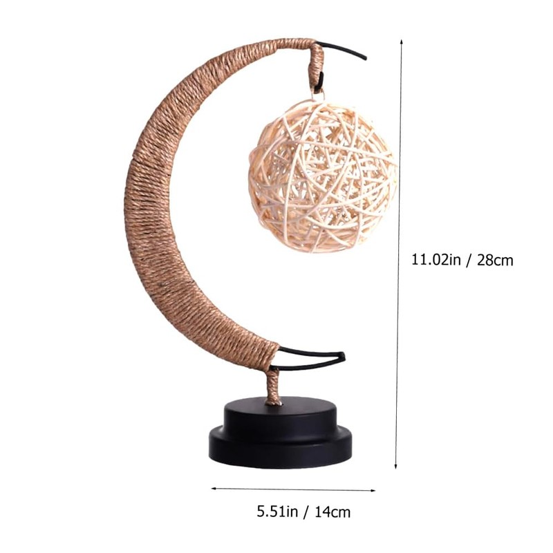 Betterlifewj Magic Moon Lamp - Night Light. Hanging Half Moon