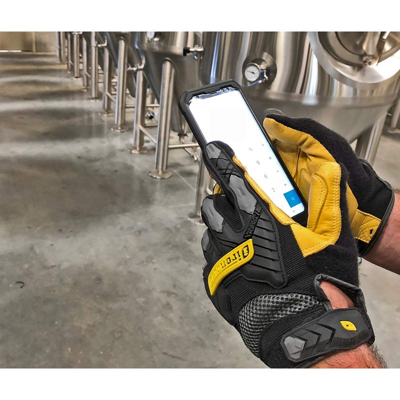 Ironclad Impact Leather Glove, Small, Black