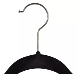 Richards Paquete De Ganchos Para Ropa Aterciopelados Negro 50pz Ri-44