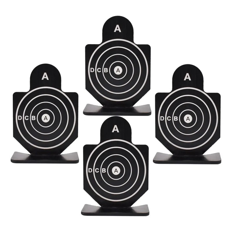 4x Metal Objetivo Disparo Junta Soporte Práctica 01