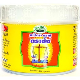 Bedront Pasta de camarones tailandesa Tra Chang original, 95 g. Con certificación Halal, 100 % natural, capturada en Tailandia. Fuente natural de yodo