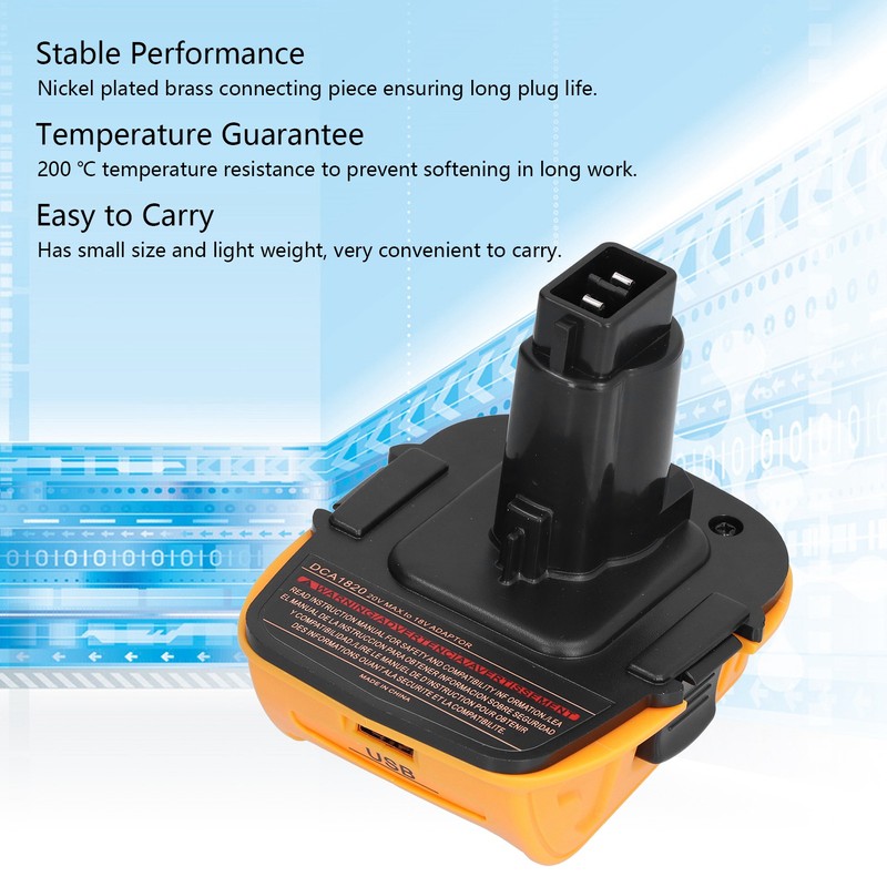 Battery Adapter Converter Conversion Kit Dock Power Connector Accessory 18V