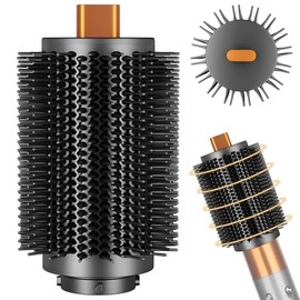 Upgraded Large Round Volumizing Brush Attachment for Dyson Airwrap HS01/05/08, Round Brush for Dyson Air wrap Accessories for Straighten Fast Dry Big Curls Add Volume