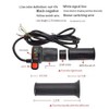JOYSOG Electric Bike Throttle Grip, 36V/48V Electric Scooter Twist Speed