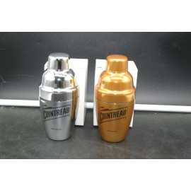 Cointreau Lot of 2 Cointreau Mini 3 pc Shaker w/ Lid & Pouring Spout, Recipes NEW! WOW!!