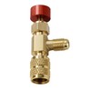 2Pcs Refrigerant Charging Valve Set, 5/16" Safety Adapter Flow Control